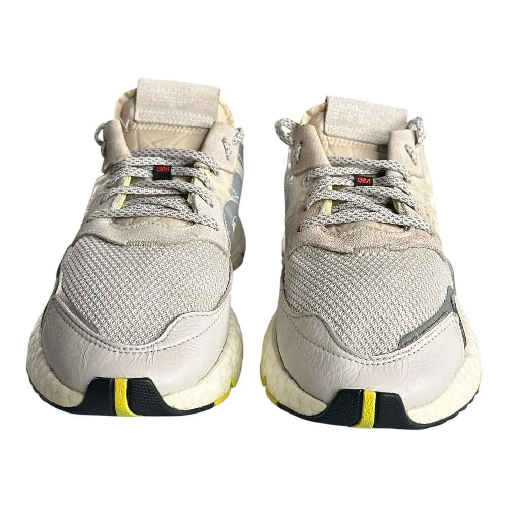Adidas Women's 8.5‎ Nite Jogger Chunky Sneakers Off Gray High Vis Sporty